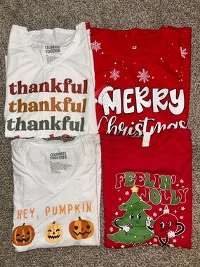 Women’s medium holiday tshirts